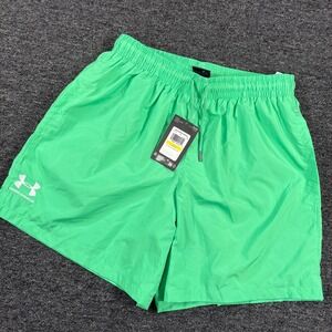 Under Armour Volley Shorts Mens Medium Green Essential Mesh Lined 1377191